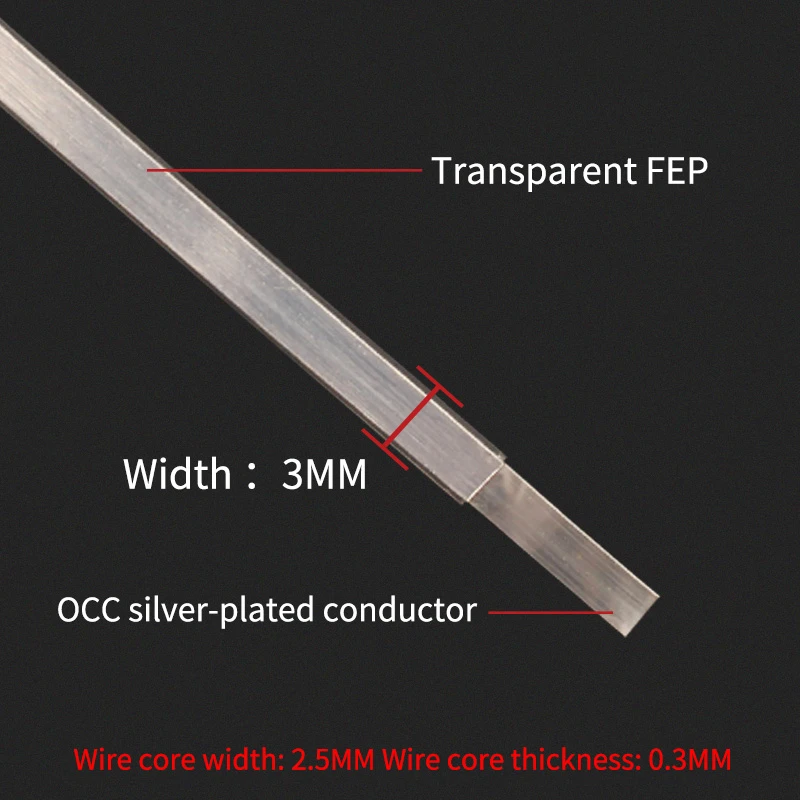 Hi-end 5N OCC посеребренный Hi-Fi аудио кабель для динамика провод FEP изолированный DIY