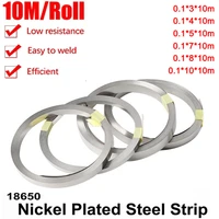 nickel strip10m 18650 li ion battery nickel sheet plate nickel plated steel belt connector spot welding machine battery welder