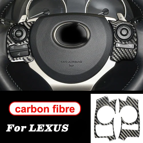 Steering wheel(C) Для LEXUS NX200 300h CT200h IS250 200t RC аксессуары для руля декоративные наклейки из углеродного волокна для автомобильной внутренней отделки - Название цвета: Steering wheel(C)