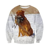 dog hunting 3d all over printed sweatshirt unisex hip hop pullover casual harajuku streetwear