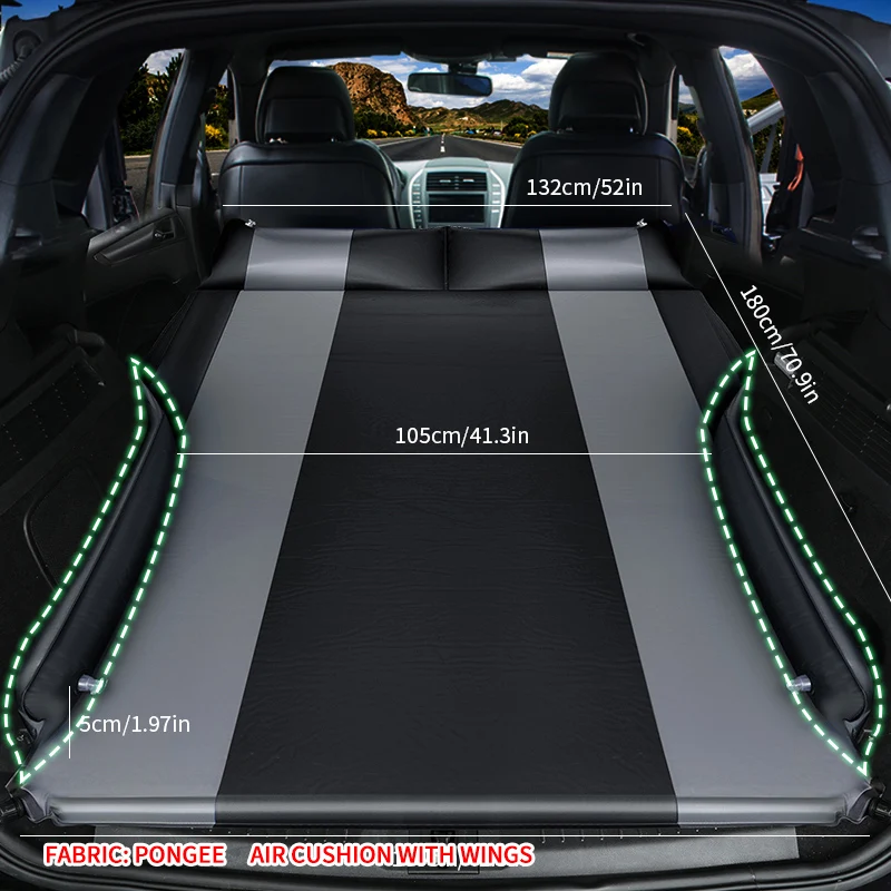 TOP Special offer Car inflatable sofa Air Inflatable Travel Mattress Universal for Back Seat Multi functional Sofa Pillow | Автомобили и