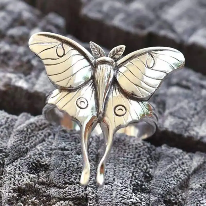 

Vintage Butterfly Ring Exquisite Insect Ring Engagement Size Mood Ring Unique Temperature Color Rings Fashion Female Jewelry