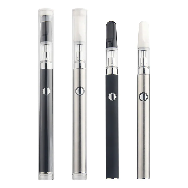 100Pcs Hot Preheat CBD Vape Pen Mod +Ceramic Cartridge USB Charger Electronic Cigarette  Variable Voltage Vaporizer Vapes Kit