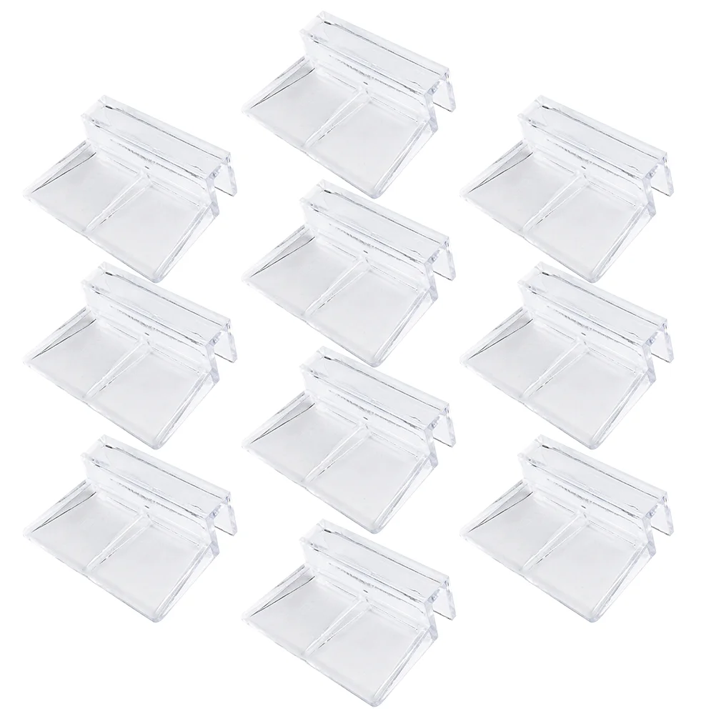 

10pcs Fish Tank Acrylic Clips Aquarium Lid Clips Aquariums Universal Clips