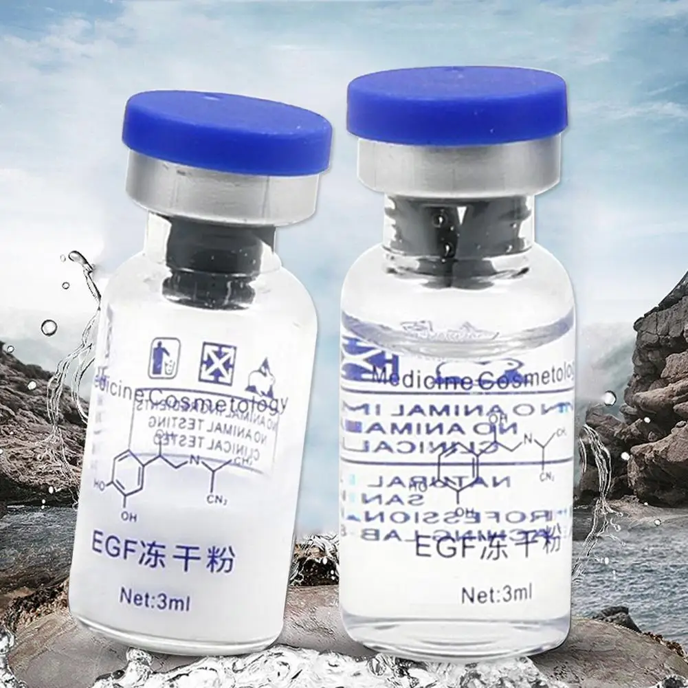 One Set EG F Lyophilized Epidermal Growth Factor Wrinkles Treatment rhEGF Powder Serum Acne Pimples Scars Skin Care