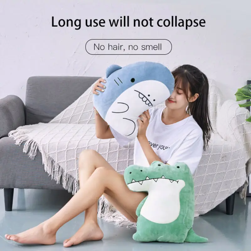 45 см плюшевая игрушка для животных мягкая подарок Акула Кит бегемот