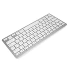Серебристая ультратонкая беспроводная клавиатура с 78 клавишами, подходит для Air, Ipad Mini, Mac, ПК, Macbook, IBook