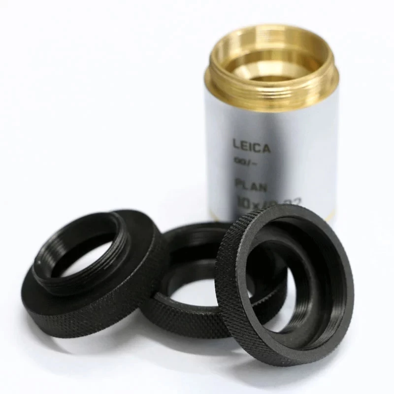 "RMS to M25 M26 M27 M32 Microscope Objective Lenses Adapter Ring for