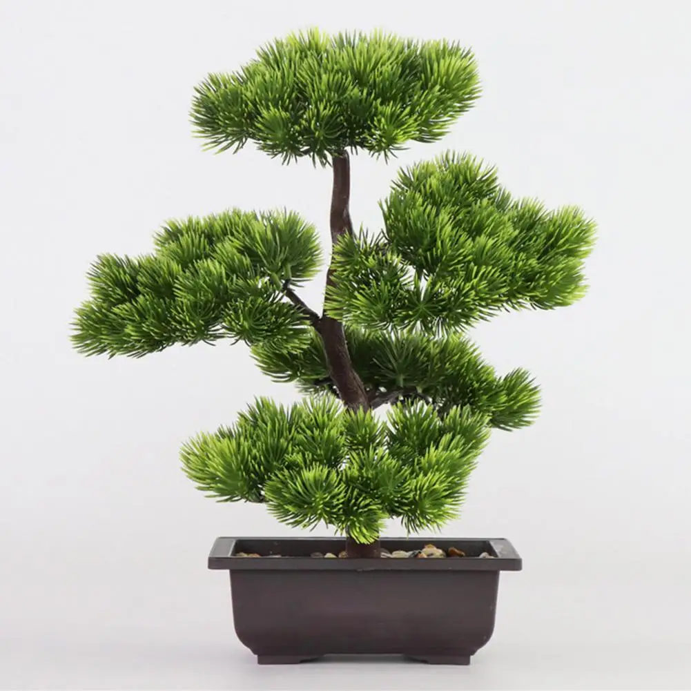 

Hot Sales!!! Artificial Plant Bonsai Realistic Beautiful Ornamental Simulation Pine Needles Cypress Plants Bonsai for Home