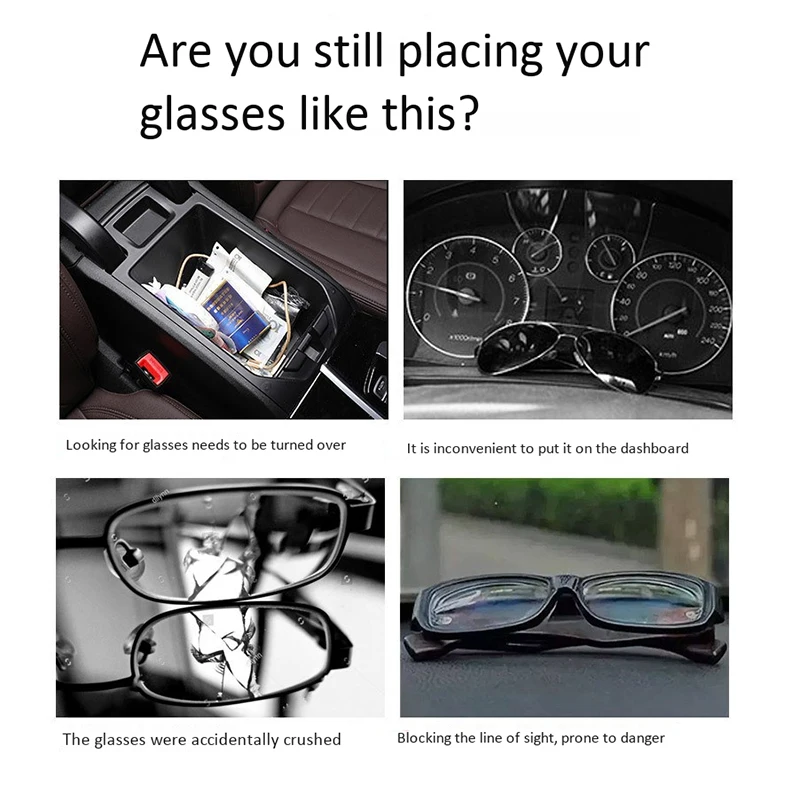 

for Volvo S90 XC60 XC90 S60V40 2018 2019 2020 Car Glasses Holder Sunglasses Storage Box Case Replacement Accessories