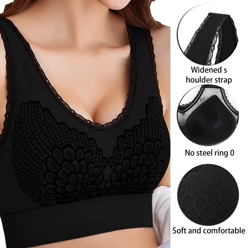 

Seamless Sexy Bras For Women Top Underwear Lace Brassiere Bra Push Up Bralette With Pad Women's tube top Bra