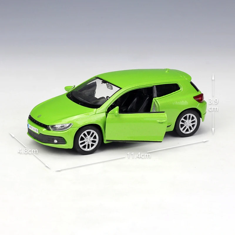 1:36 литые модели VW Scirocco зеленые игрушек модель автомобиля из сплава Литые