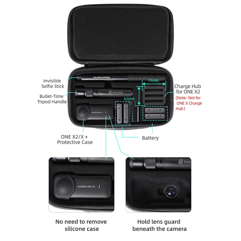 Светильник Переносной мешок для Insta360 ONE X2/X портативный пропосылка пакет