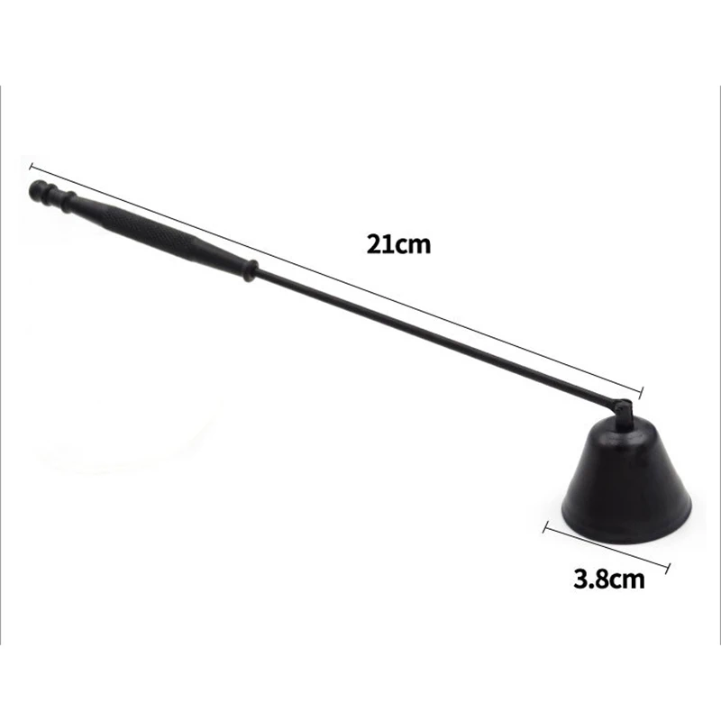 

Candle Wick Snuffer Stainless Steel Candle Flame Trimmer Bell Shaped Oil Lamp Scissor Cutter Wax Candle Extinguisher black