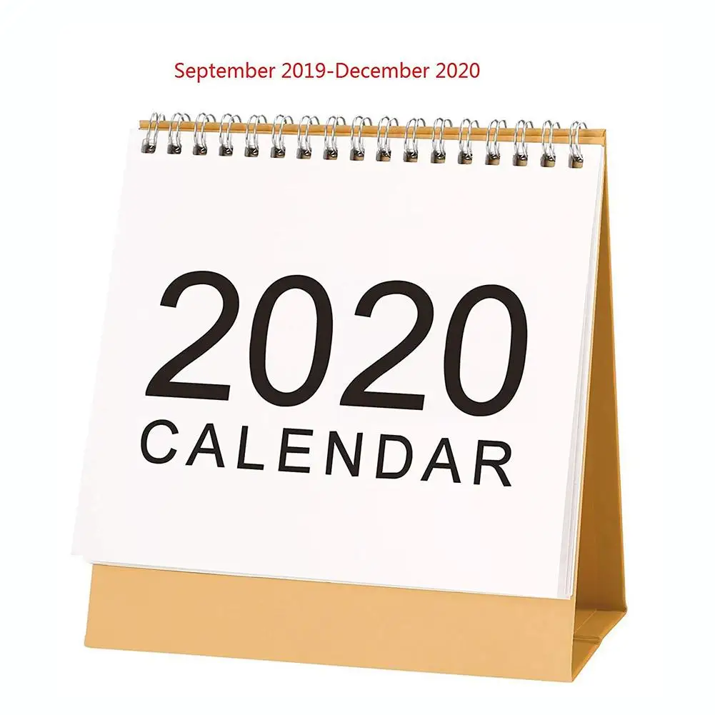Простой календарь с откидной крышкой 2019 2020 стоячий для офиса ежедневника