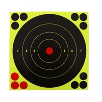 8 6pcs instant feedback self adhesive targets training aim paper reactive shooting targets
