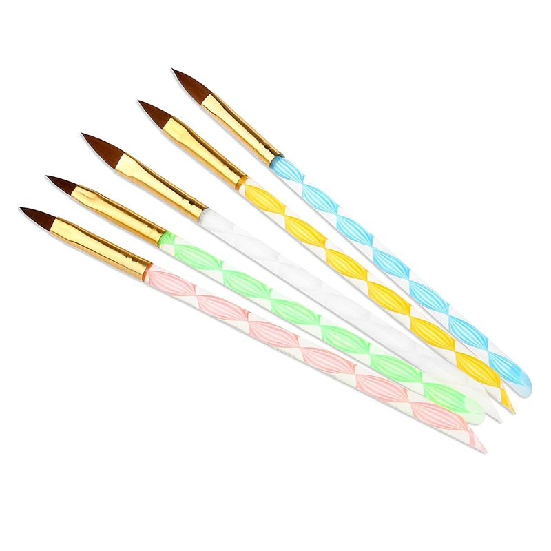 5 x акриловая искусственная кожа жидкий порошок сделай сам|Кисти для ногтей| |