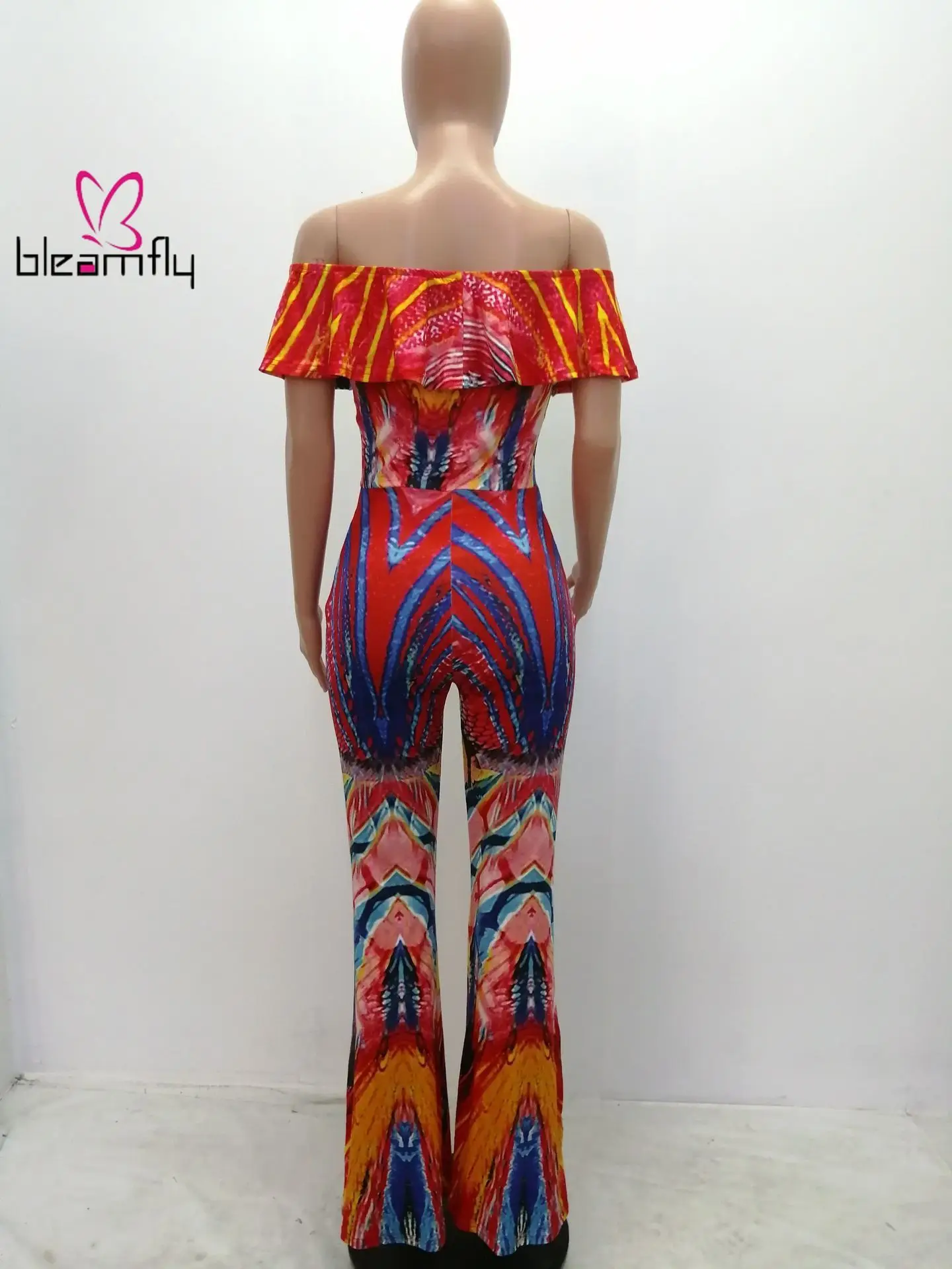 Осенняя Женская леопардовая расшитая блестками с открытыми плечами глубоким v