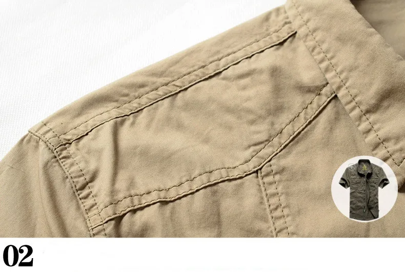 Мужские рубашки размера плюс 3XL 4XL, хлопок, карго, повседневная, Армейская, военная, короткий рукав, Nian JEEP, летняя, мягкая, дышащая, мужская рубашка