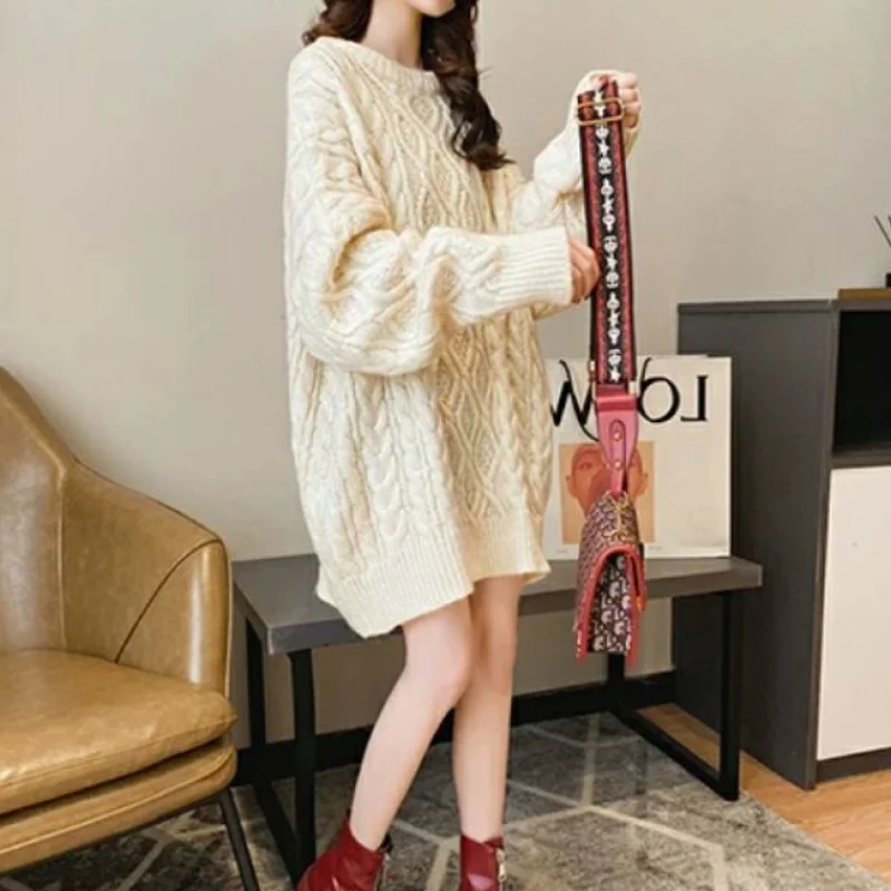 

harajuku sweater casual winter clothes women sweaters new oversize sweater women half turtleneck loose solid plus size