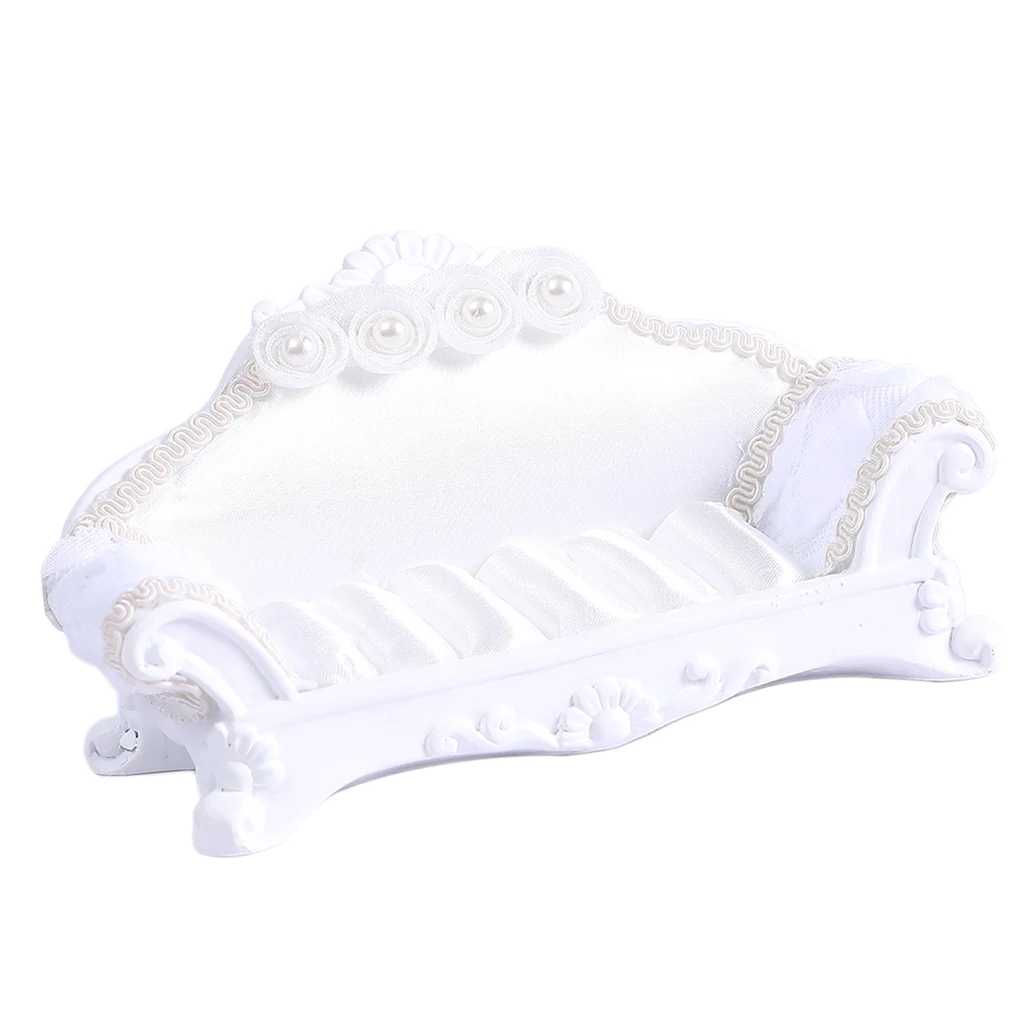 

White Sofa Trinket Box Organizer Jewelry Ring Holder Case Wedding Favor Gift