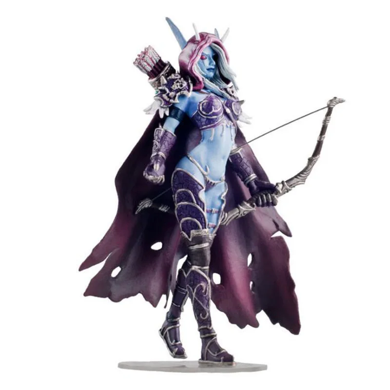 Sylvanas queen Модель игрового персонажа DC WOW Tribal Orc Wolf Ride Raider Lich King Arthas карликовый катающийся вор Sylvanas Warrior фигурка игрушки - Цвет: Sylvanas queen