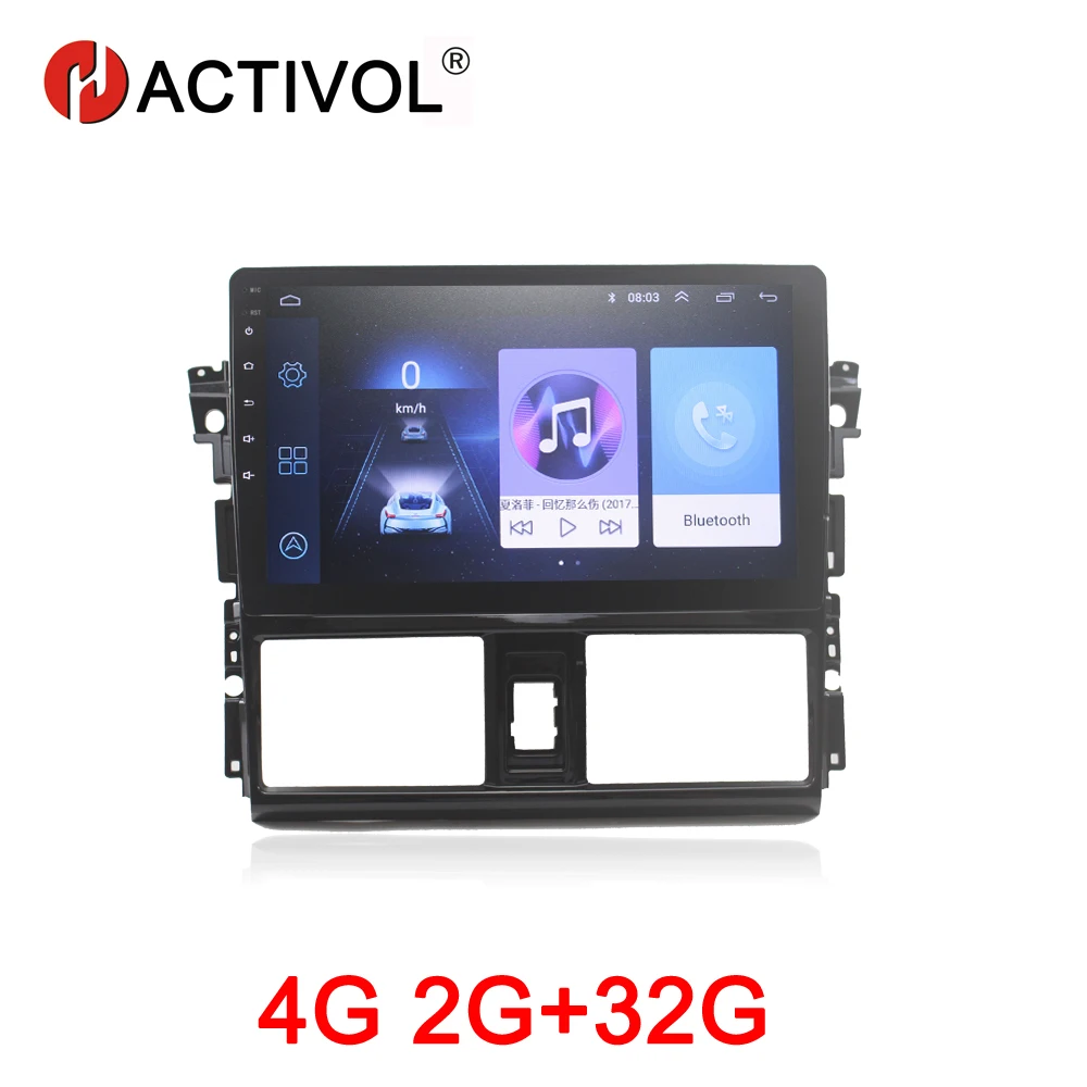 HACTIVOL 2G + 32G Android 8 1 автомобильное радио для Toyota Vios 2014 2016 автомобильный dvd плеер gps