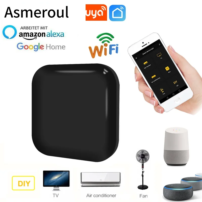 

ИК-пульт ДУ Tuya с Wi-Fi и поддержкой Alexa и Google Home