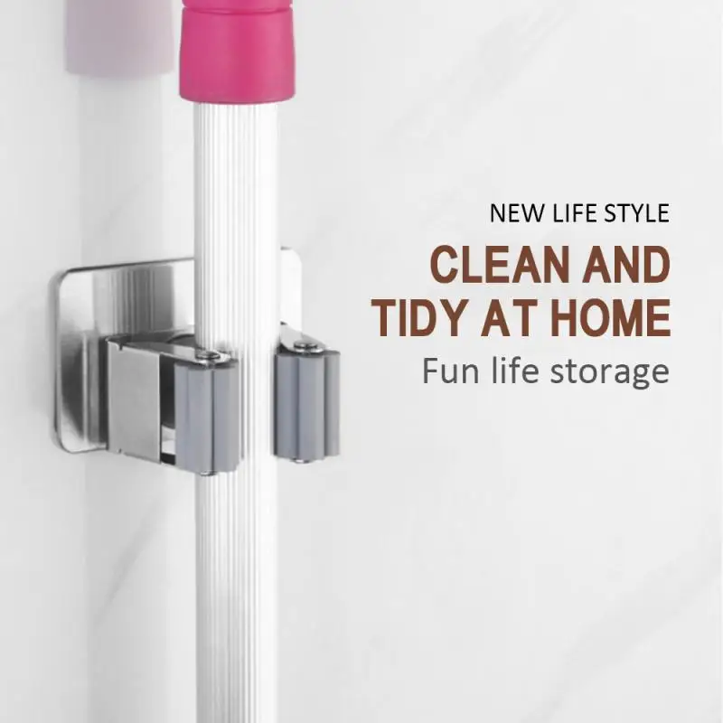 1 шт. 304 Нержавеющая сталь Ванная комната швабры крюк для сильная липкая Крюк