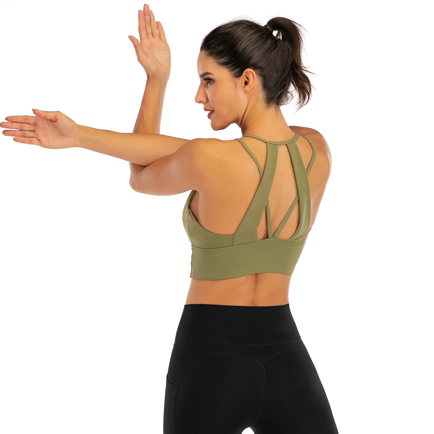 

High Impact Sports Bra Activewear For Women Dimensional Cut Breathable Women's Sports Bodice Yoga Accessories
