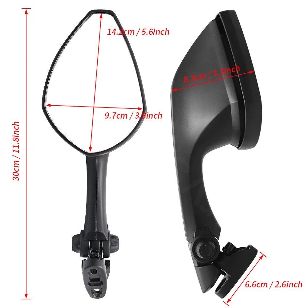 Универсальные мотоциклетные зеркала заднего вида боковые для Yamaha TMAX530 FZ1 FAZER Honda