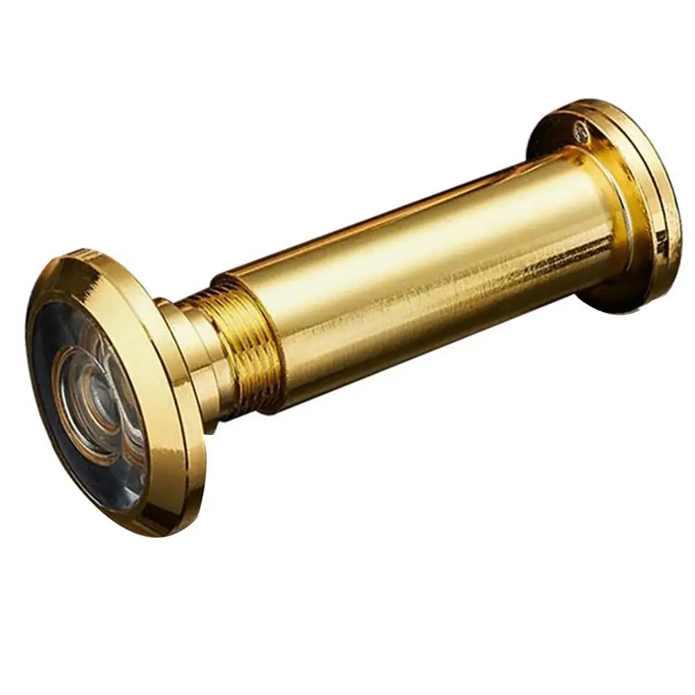 14MM gold OWGYML 220 градусов глазок с широким углом обзора 14/16 мм дверной глазок из сплава Стекло Регулируемый охранных дверной глазок - Цвет: 14MM gold