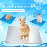lxl pets for rabbit cooling aluminum alloy plate rabbit summer heat dissipation mat cool down pets cage decor small pet supply