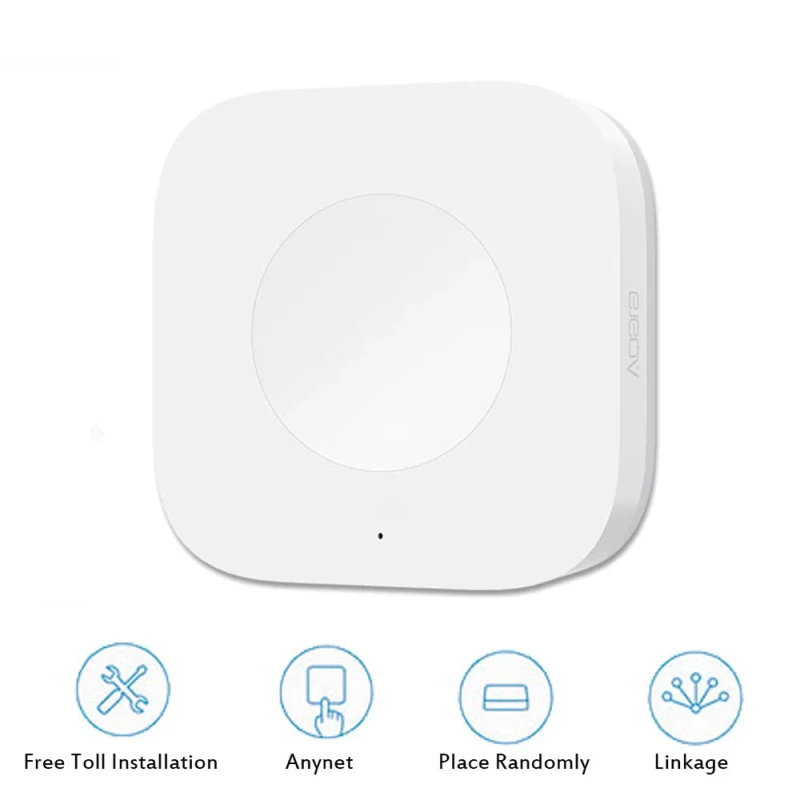 

Smart Zigbee Wireless Switch Key Without Gyro Intelligent Application Smart Home Remote Control ZigBee Wireless For MI Home App