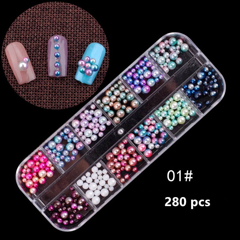 Набор из смешанных украшений с заклепками для украшения ногтей своими руками