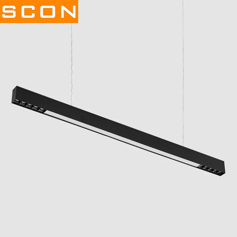 SCON 120cm surface mounted LED line light bar creative linear  long strip office  corridor lamp ceiling & hanging line lamp