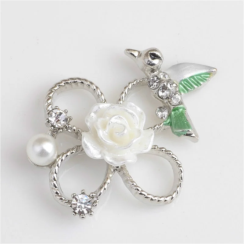 10 шт. Свадебные украшения Металлическая пуговица для пришивания Стразы Кнопки DIY