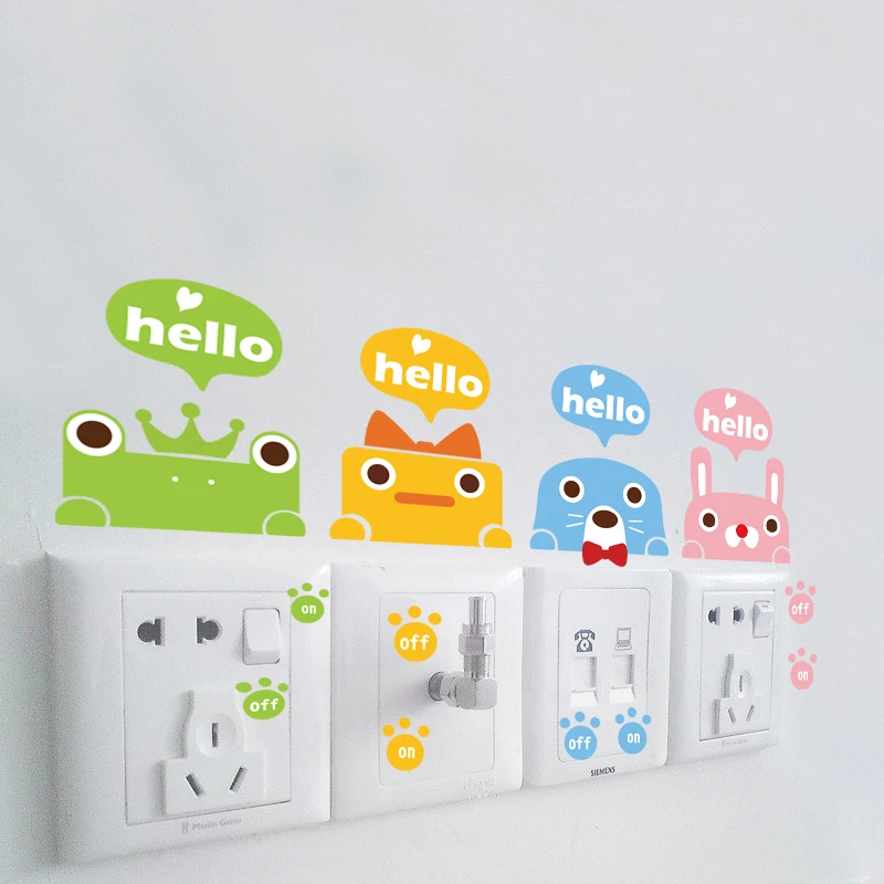 Переключатель декоративные наклейки гнездо животное детская комната крыльцо