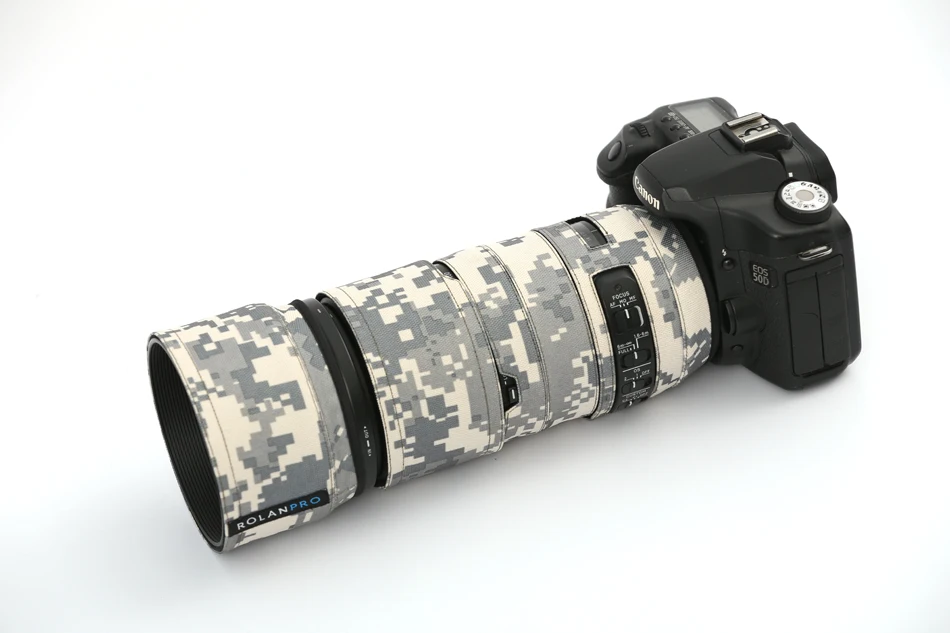 Линзы rolanpro одежда камуфляж пальто дождевик для Sigma 100-400 мм F5-6.3 OS HSM современный объектив защитный чехол для DSLR