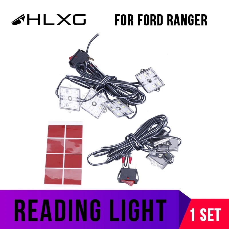 8 шт. светодиодные лампы для чтения Универсальный красный/задний свет коробки FORD