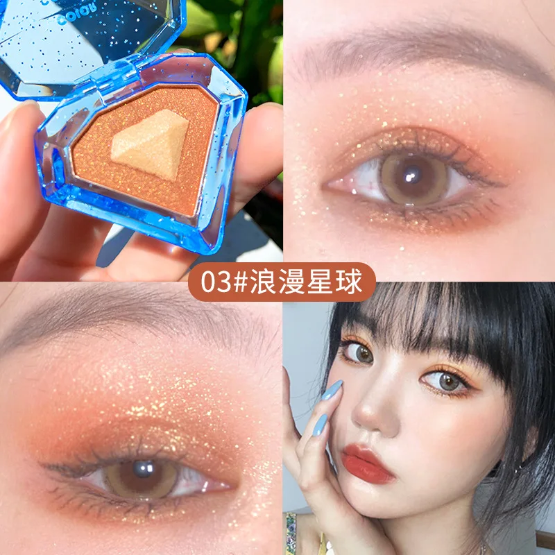 

Shiny Highlighter, Shimmering Blush, Trimming Three-in-one Palette, Face Brightening, Female Cosmetics, High-quality Cosmetics
