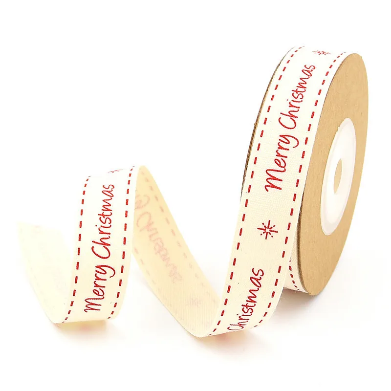 10 м 1 5 см хлопковые рождественские ленты с принтом Рождественская лента для
