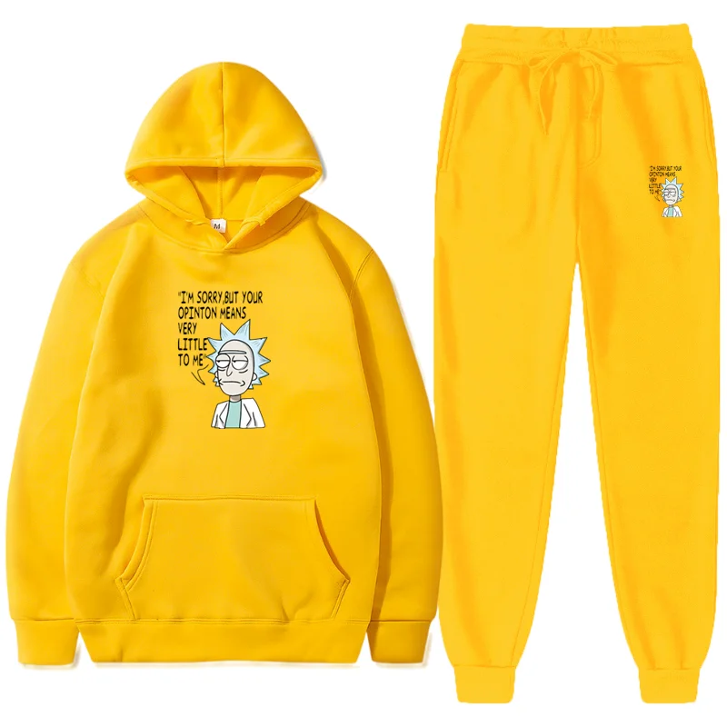 

2021 new men's suit zipper hoodie + pants two pieces of casual track suit men's sportswear gym brand clothing sportswear