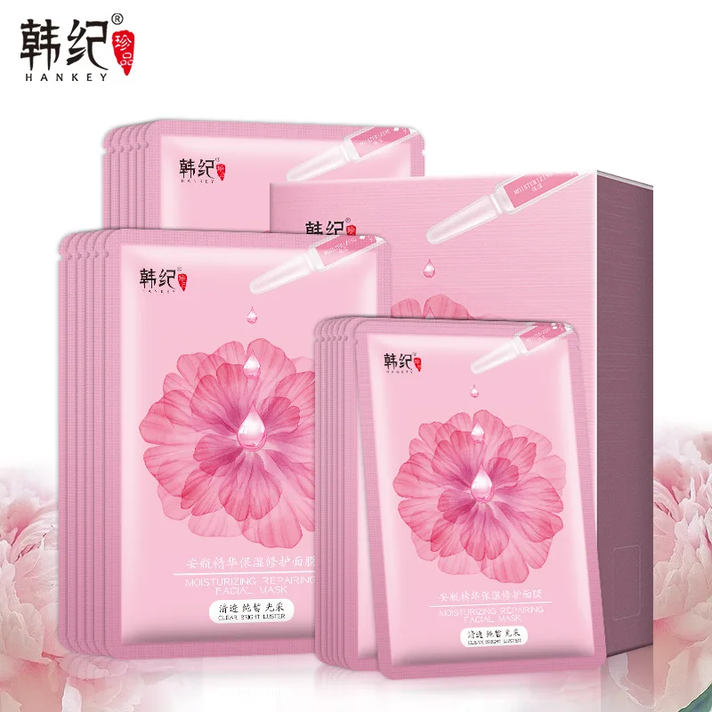 10pCS Hyaluronic Acid Mask for face Snail Essence Facial Skin Care Moisturizing Oil-Control Remove blackheads Cosmetics | Красота и