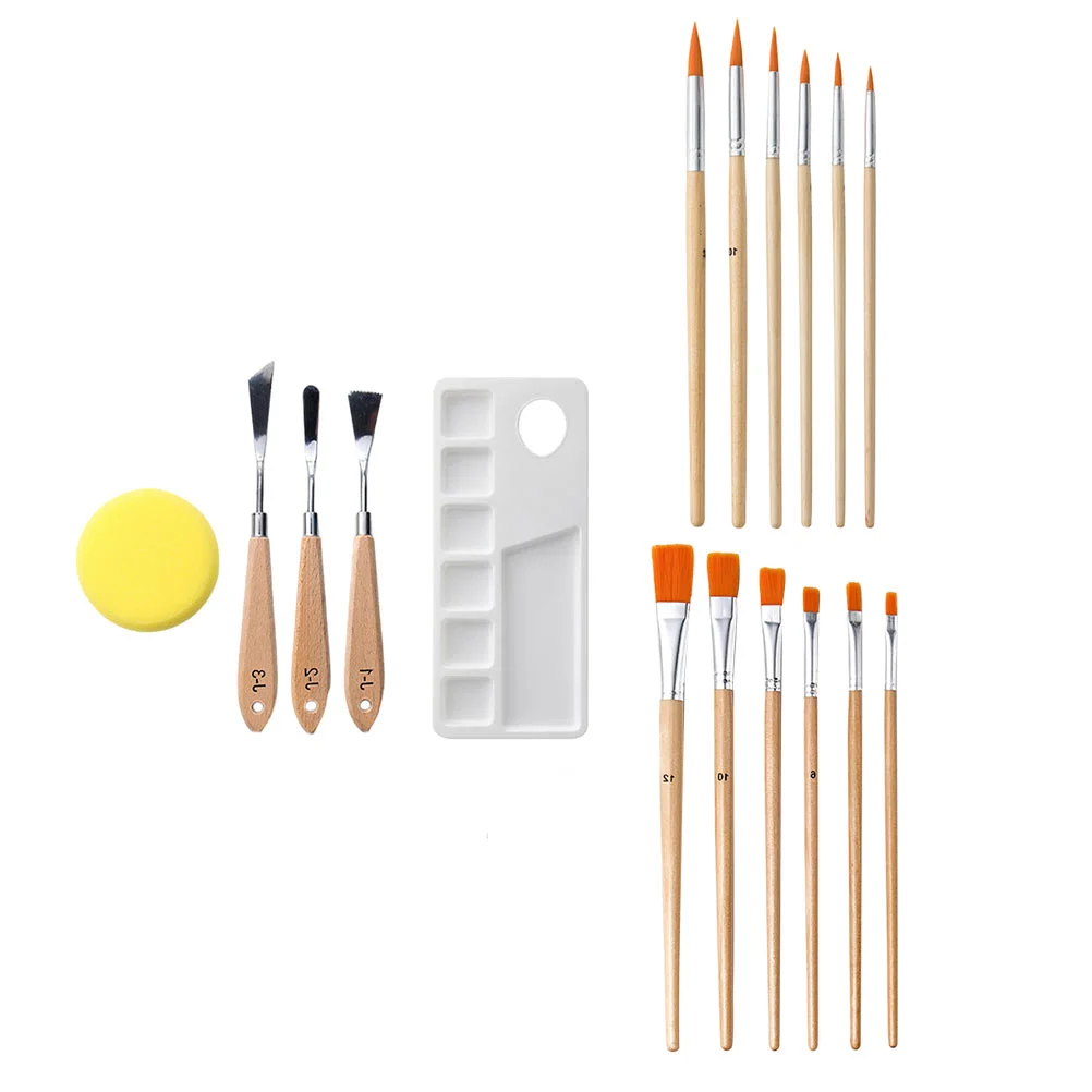 

1 набор, Фотографическая пластина для смешивания цветов, фотографические скребки для пигмента