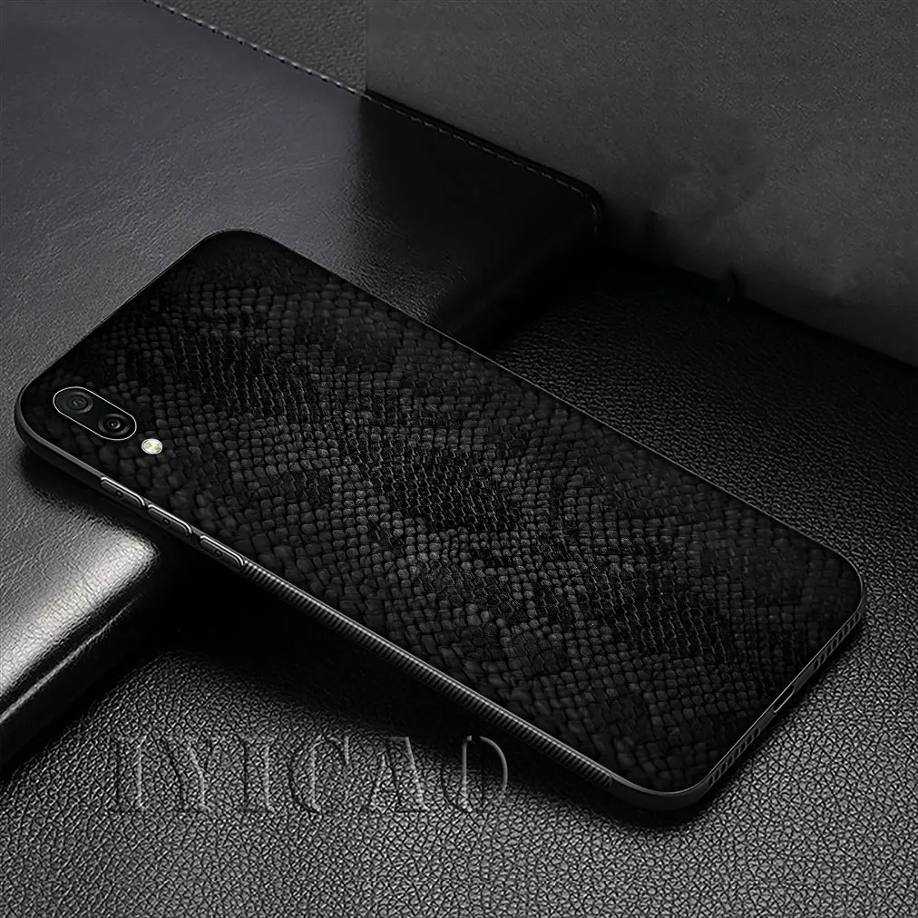 IYICAO Snake Skin Soft Silicone Cover Case for Huawei P30 P20 Pro P10 P9 Lite Mini 2017 2016 P Smart Z Plus 2019 |