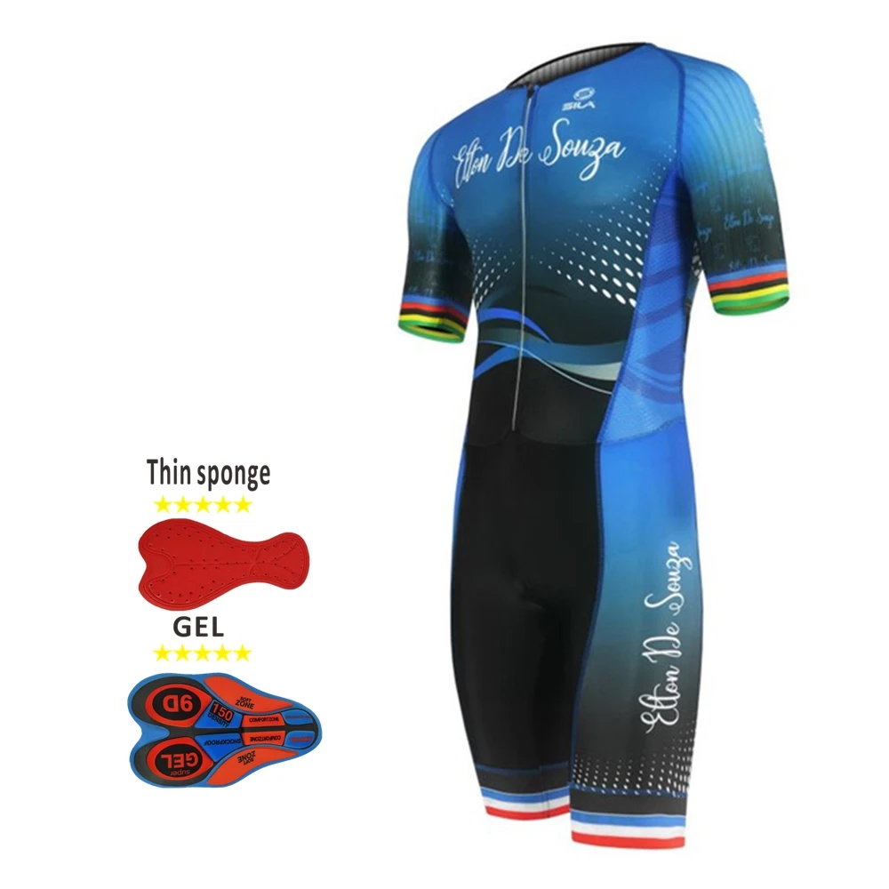 

2020 New Sila Triathlon Jersey Skinsuit Cycling Mens Bicycle Sports Ciclismo Body Set Splash Clothes Mtb Speed Suit Jumpsuit