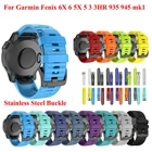 Ремешок JKER 26 22 мм Quickfit для наручных часов Garmin Fenix 6 6 Pro, силиконовый удобный браслет для Fenix 6X 5X 5X Plus 3 3HR