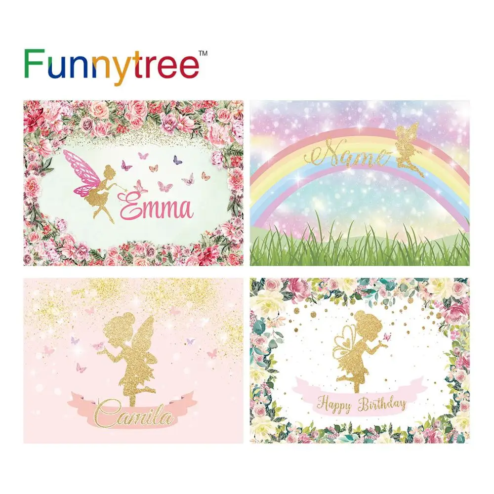 Funnytree фон для девочек Весенняя Розовая обувь с украшениями в виде цветков и