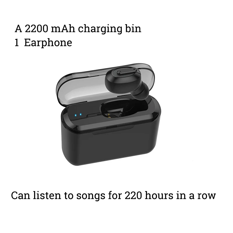 TWS True беспроводные наушники стерео Bluetooth 5,0 наушники мини TWS водонепроницаемые головные уборы с 2200 мАч банк питания может заряжать телефон - Цвет: 4
